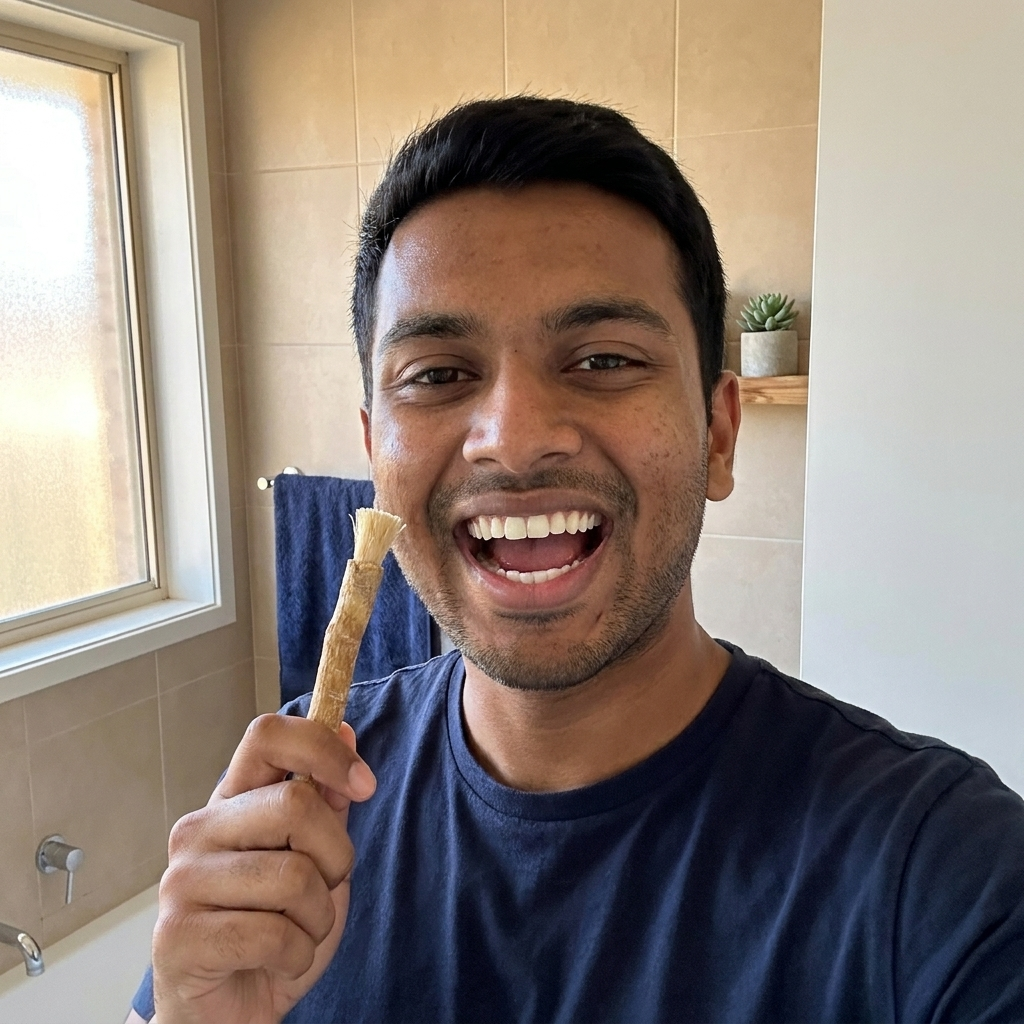 Photo from Mason J.'s review, customer selfie holding a SiwakStick
